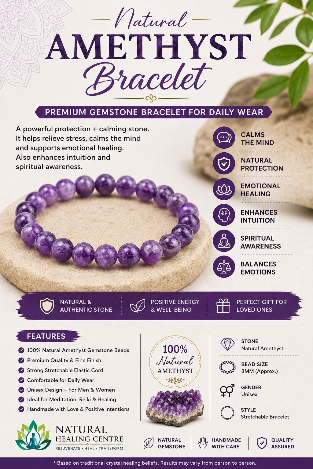 Amethyst Bracelet - Image 3