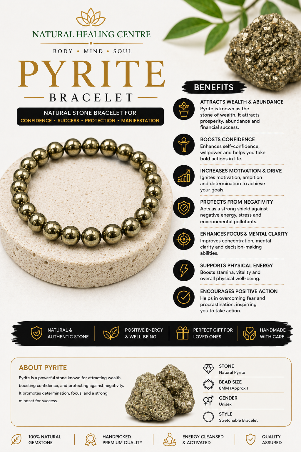 Pyrite Bracelet - Image 3
